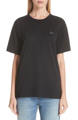 Acne Studios Gender Inclusive Nash Face Patch T-Shirt in Black