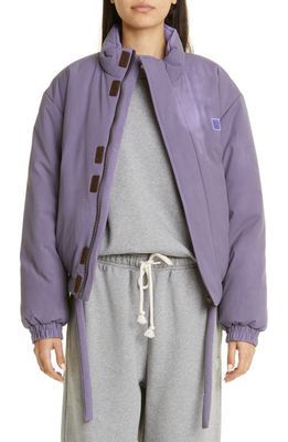 Acne Studios Gender Inclusive Orthuro Padded Heat Reactive Jacket in Black/Lilac Purple