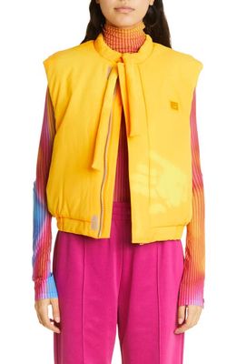 Acne Studios Gender Inclusive Osalo Padded Heat Reactive Gilet Vest in Orange/Yellow