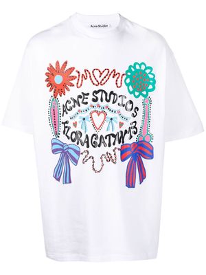 Acne Studios graphic-print short-sleeved T-shirt - White
