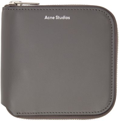 Acne Studios Gray Zippered Wallet