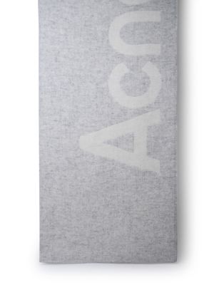 Acne Studios Grey Wool Blend Scarf