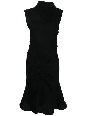 Acne Studios high-neck midi dress - Black