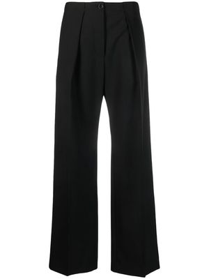 Acne Studios high-waist wide-leg trousers - Black