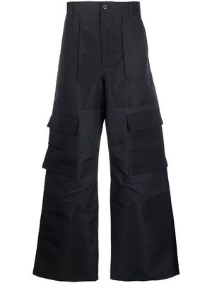 Acne Studios high-waisted wide-leg trousers - Blue
