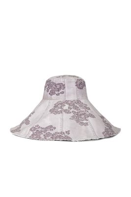 Acne Studios Holtz Lace Camo Sun Hat in Purple