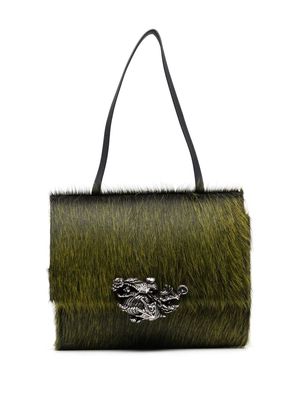 Acne Studios Jewel textured tote bag - Black