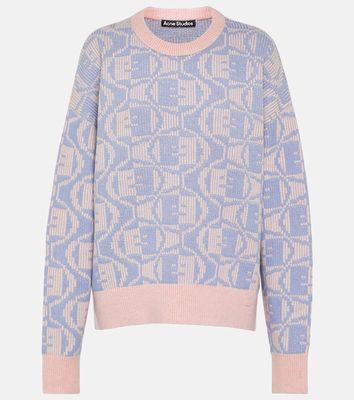 Acne Studios Katch cotton and wool jacquard sweater