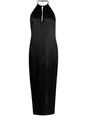 Acne Studios keyhole-neck open-back dress - Black