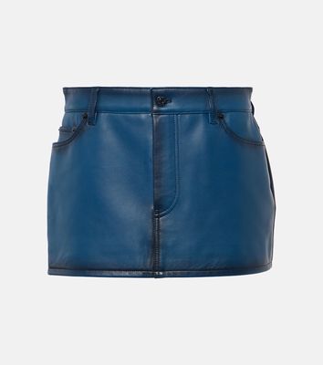 Acne Studios Lacaria leather miniskirt