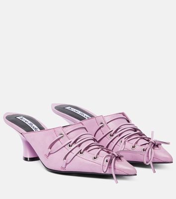Acne Studios Lace-up leather mules