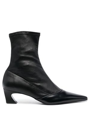 Acne Studios leather ankle boots - Black