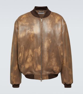 Acne Studios Leather bomber jacket