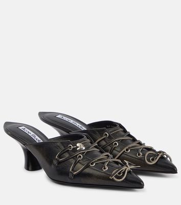 Acne Studios Leather lace-up mules
