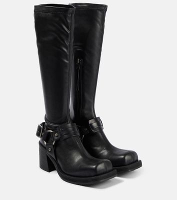 Acne Studios Leather platform knee-high boots