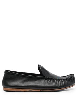 Acne Studios leather slip-on loafers - Black