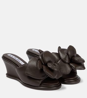 Acne Studios Leather wedge mules