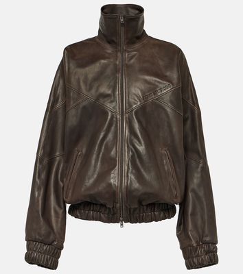 Acne Studios Letty leather bomber jacket