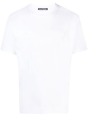 Acne Studios logo-appliqué cotton T-shirt - White