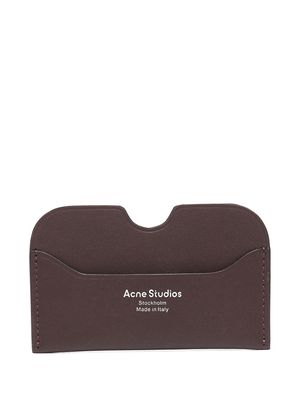 Acne Studios logo cardholder - Brown