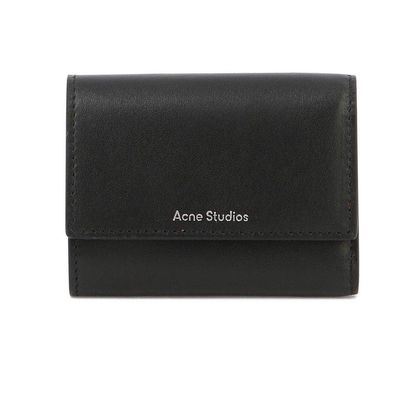 Acne Studios Logo Detailed Tri-fold Wallet