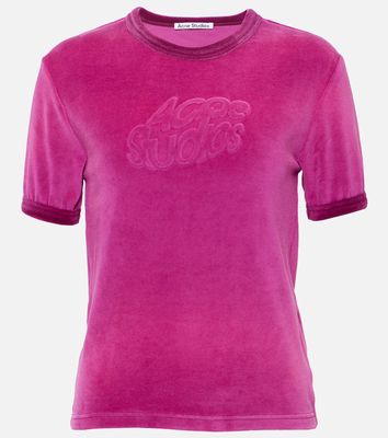 Acne Studios Logo-embossed cotton-blend T-shirt