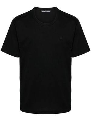 Acne Studios logo-patch organic cotton T-shirt - Black