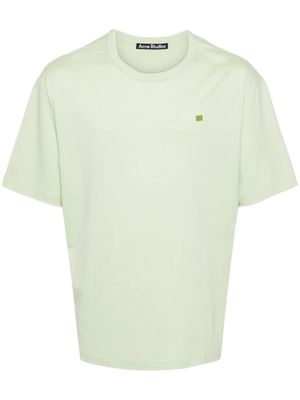 Acne Studios logo-patch organic cotton T-shirt - Green