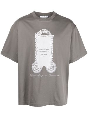Acne Studios logo-print short-sleeve T-shirt - Grey