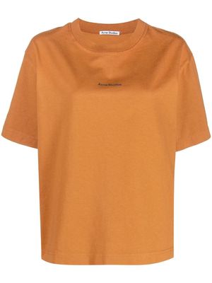 Acne Studios logo-print short-sleeved T-shirt - Brown