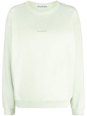 Acne Studios logo print sweatshirt - Green