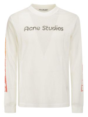 Acne Studios Logo Printed Long Sleeved T-shirt