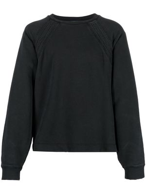 Acne Studios logo-trim sweatshirt - Black