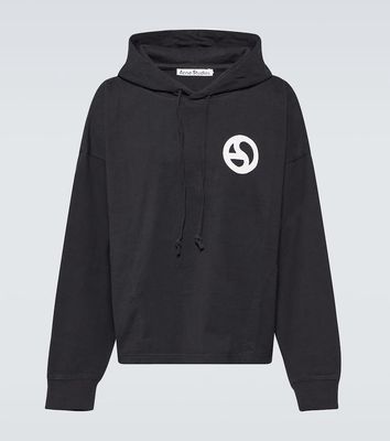 Acne Studios Logogram cotton jersey hoodie