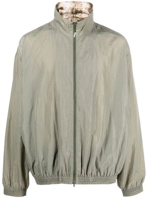 Acne Studios long-sleeve zip-up sports jacket - Green