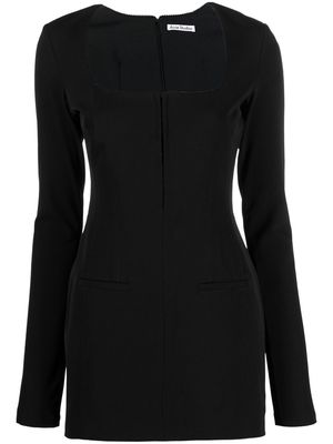 Acne Studios long-sleeved mini dress - Black