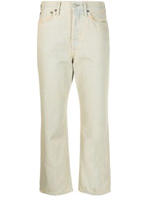 Acne Studios Mece regular-fit cropped jeans - Yellow