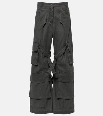 Acne Studios Mid-rise wide-leg cargo jeans
