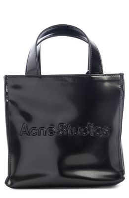 Acne Studios Mini Logo Tote in Black