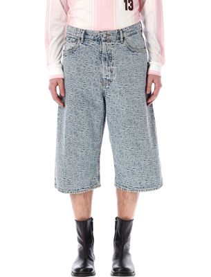 Acne Studios Monogram Denim Shorts