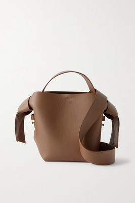 Acne Studios - Musubi Mini Knotted Leather Shoulder Bag - Brown