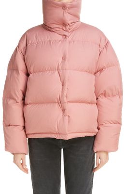 Acne Studios Olimera Recycled Down Puffer Jacket in Blush Pink