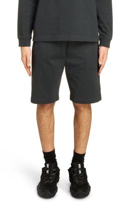 Acne Studios Organic Cotton Sweat Shorts in Black