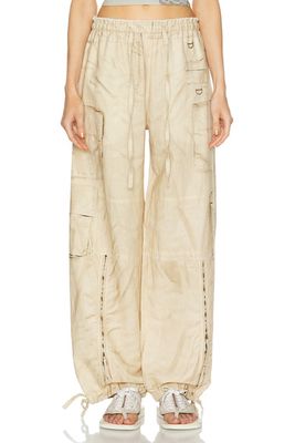 Acne Studios Pagino Baggy Cargo Trouser in Beige