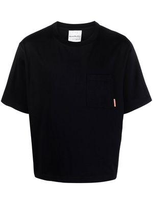 Acne Studios patch-pocket cotton T-shirt - Black