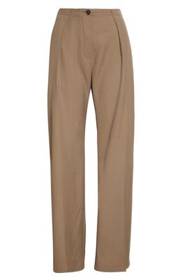 Acne Studios Pernille Wide Leg Trousers in Taupe