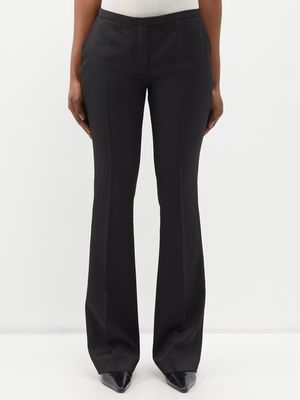 Acne Studios - Piera Low-rise Crepe Tailored Trousers - Womens - Black