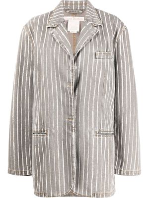 Acne Studios pinstripe pattern single-breasted blazer - Grey