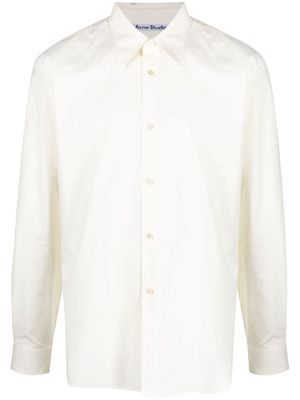 Acne Studios point-collar stretch-cotton shirt - White