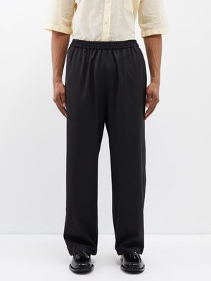 Acne Studios - Prudent Elasticated-waist Wool Trousers - Mens - Black